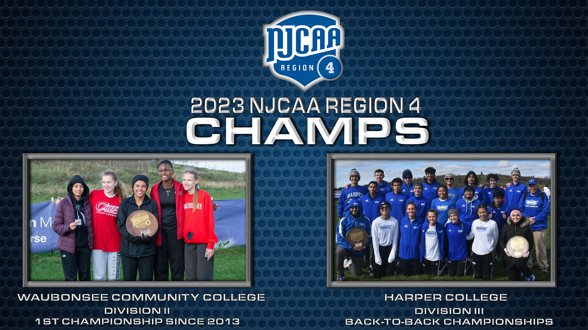 (Images courtesy of Waubonsee Community College & Harper College Athletics)