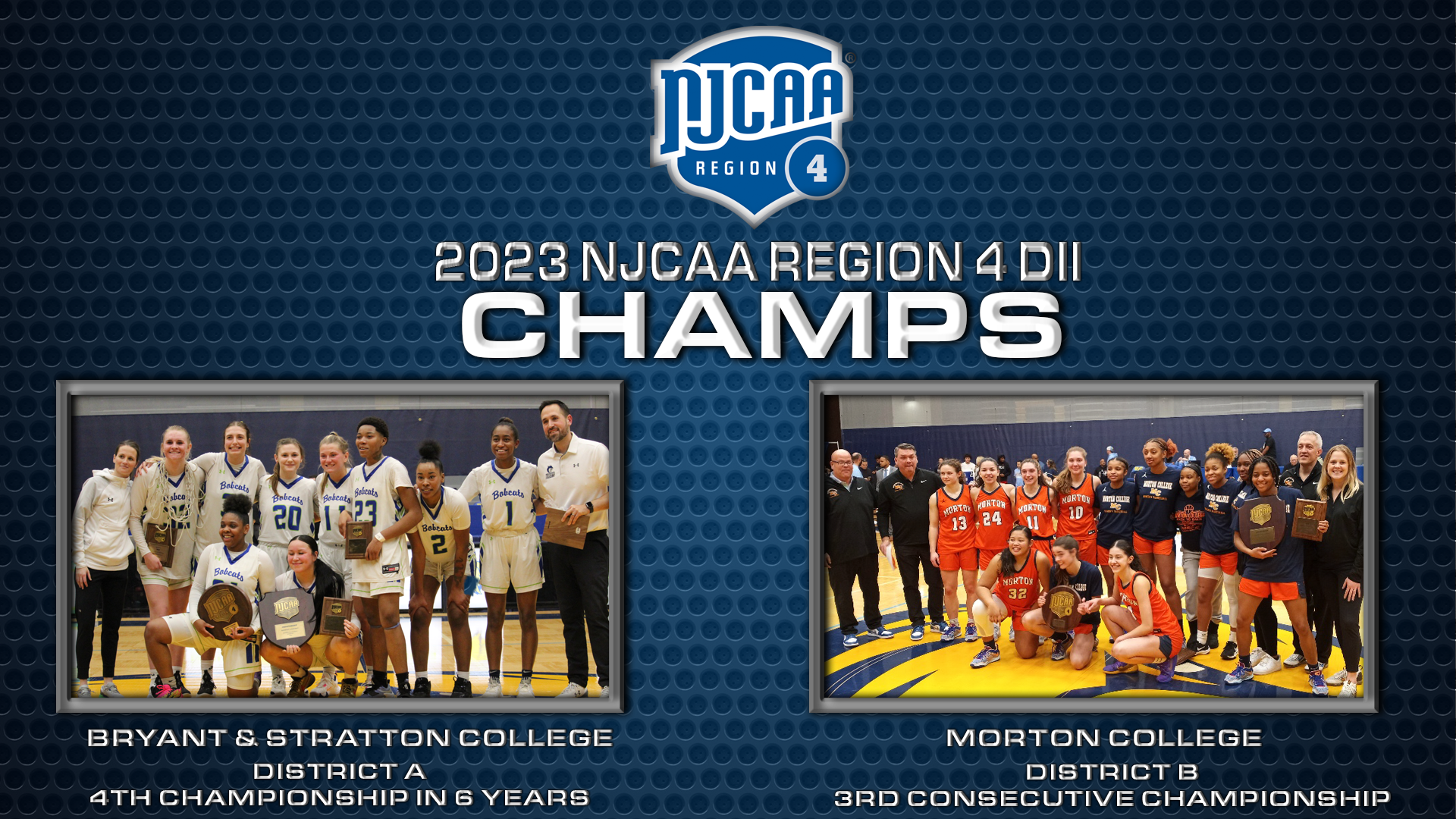 (Images courtesy of Bryant & Stratton College Athletics & Morton College Athletics)